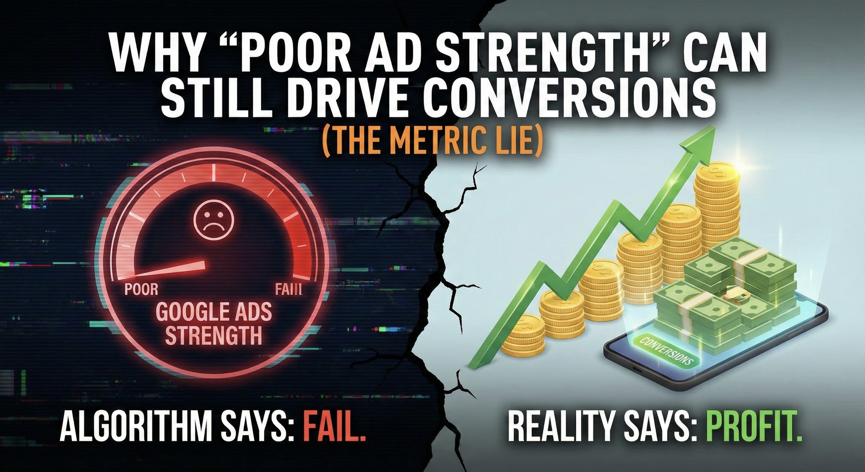 Why “Poor Ad Strength” Can Still Drive Conversions (The Metric Lie)